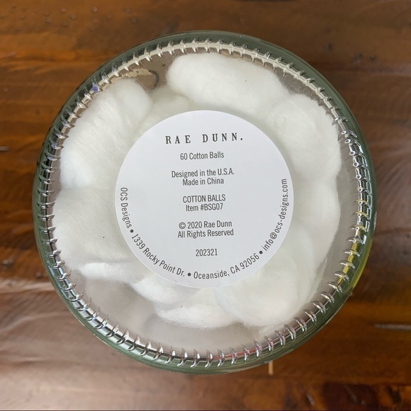 Rae Dunn “Cotton Balls” Large Glass Jar - Picture 5 of 7
